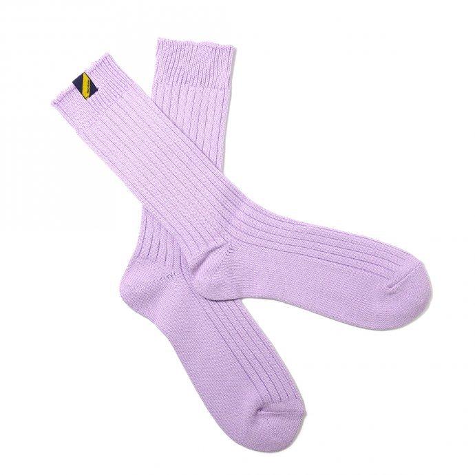 Trad Marks トラッドマークス / Old Rib Socks lite オールドリブソックスライト - Lilac ライラック 即日発送 即納 |  | 01