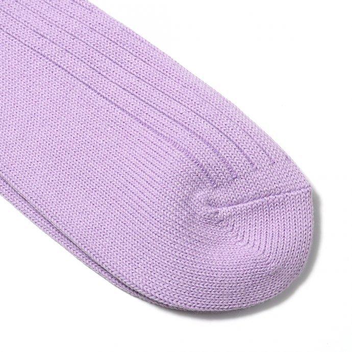 Trad Marks トラッドマークス / Old Rib Socks lite オールドリブソックスライト - Lilac ライラック 即日発送 即納 |  | 03