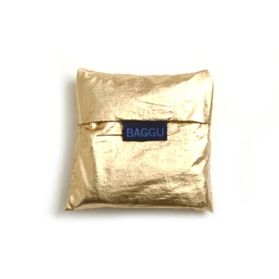 BAGGU（バグゥ） / STANDARD BAGGU エコバッグ - メタリックゴールド ショッピングバッグ マルシェバッグ コンビニ | BAGGU | 01