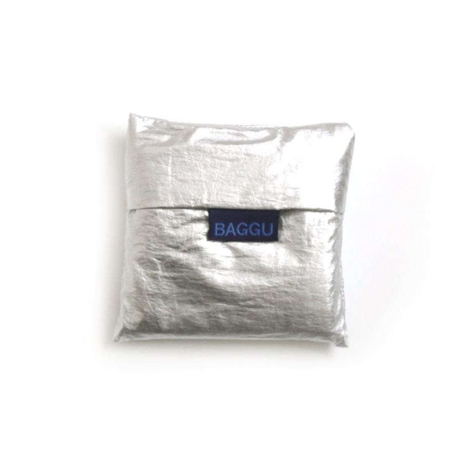 BAGGU（バグゥ） / STANDARD BAGGU エコバッグ - メタリックシルバー ショッピングバッグ マルシェバッグ コンビニ | BAGGU | 01