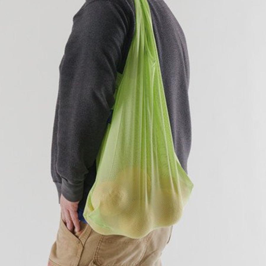 BAGGU（バグゥ） / MESH BAGGU エコバッグ - ライム ショッピングバッグ マルシェバッグ コンビニ | BAGGU | 03