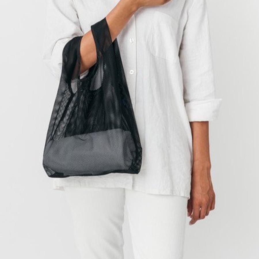 BAGGU（バグゥ） / MESH BABY エコバッグ - ブラック ショッピングバッグ マルシェバッグ コンビニ |  | 03