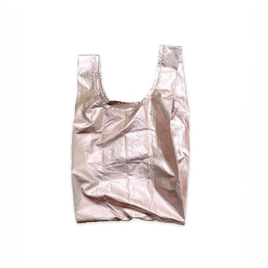 BAGGU（バグゥ） / BABY エコバッグ - メタリックピンクゴールド ショッピングバッグ マルシェバッグ コンビニ | 