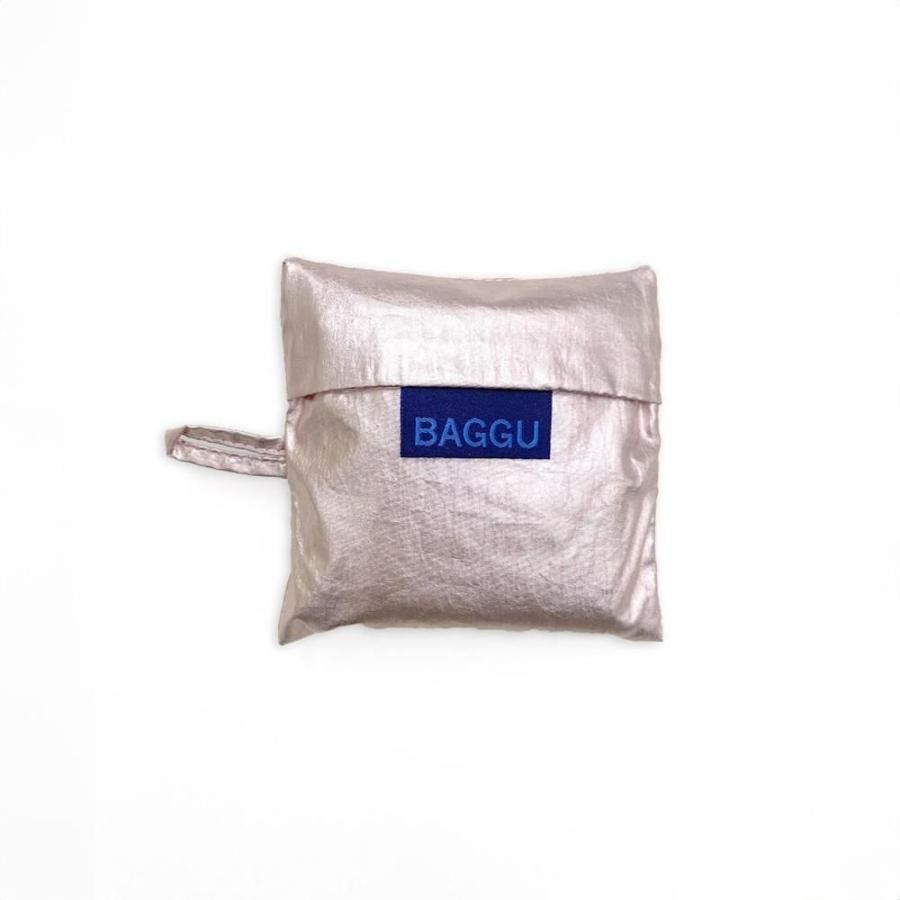 BAGGU（バグゥ） / BABY エコバッグ - メタリックピンクゴールド ショッピングバッグ マルシェバッグ コンビニ |  | 02