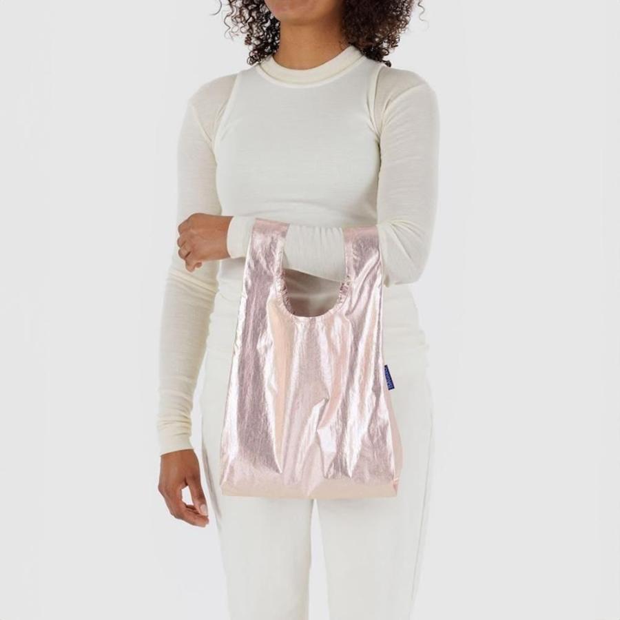 BAGGU（バグゥ） / BABY エコバッグ - メタリックピンクゴールド ショッピングバッグ マルシェバッグ コンビニ |  | 03