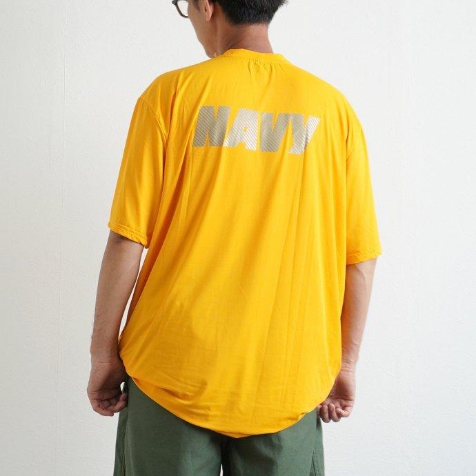 New Balance / US NAVY PT Uniform Tee NY705 デッドストック ニューバランス製 アメリカ海軍 トレーニングTシャツ イエロー | New Balance | 07