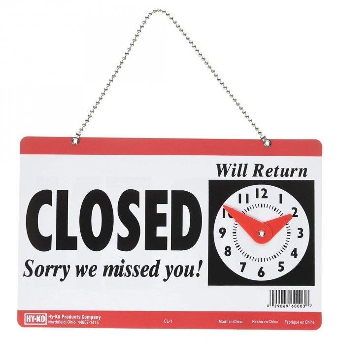 HY-KO / 6x9.5 OPEN/CLOSED サインプレート |  | 02