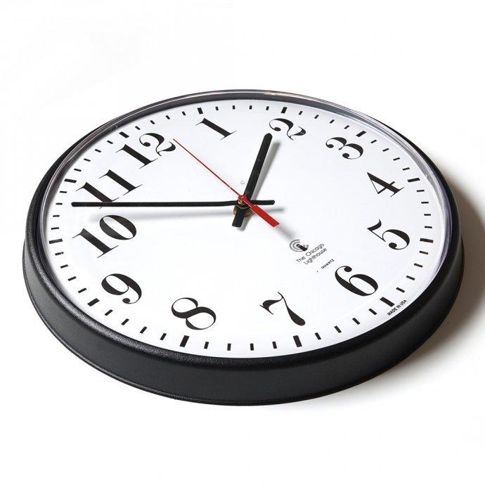 The Chicago Lighthouse / 12.75 Wall Clock ウォールクロック ブラック／ホワイト アメリカ製 Made in USA |  | 03
