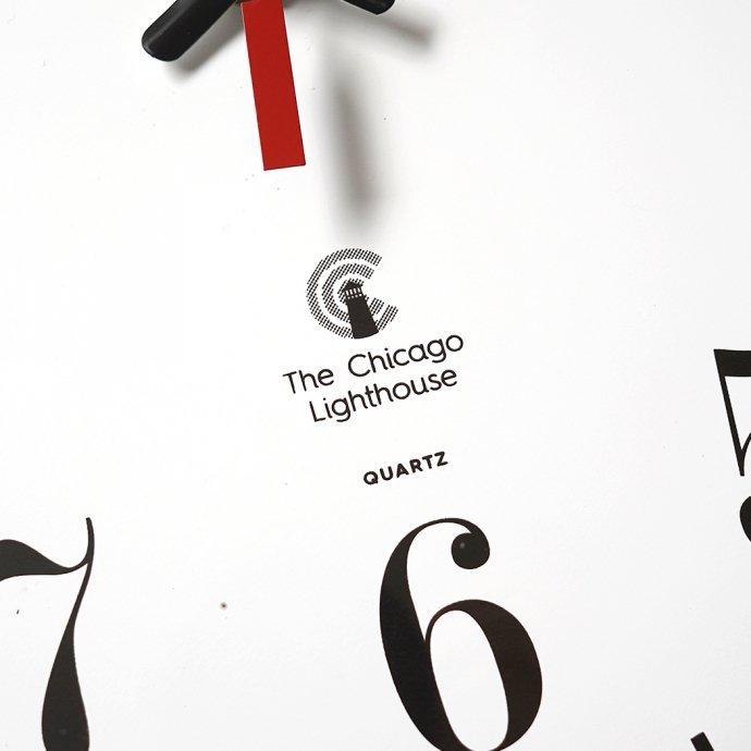 The Chicago Lighthouse / 12.75 Wall Clock ウォールクロック ブラック／ホワイト アメリカ製 Made in USA |  | 05