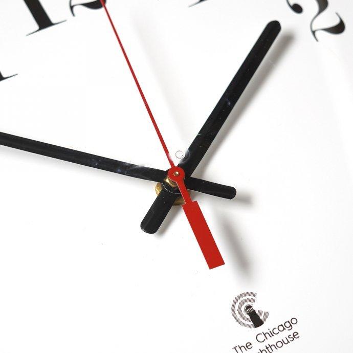 The Chicago Lighthouse / 12.75 Wall Clock ウォールクロック ブラック／ホワイト アメリカ製 Made in USA |  | 07