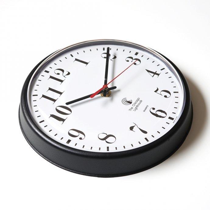 The Chicago Lighthouse / 9.25 Wall Clock ウォールクロック ブラック／ホワイト アメリカ製 Made in USA |  | 02