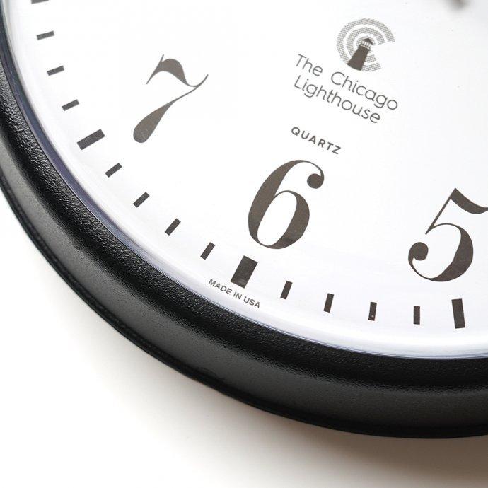 The Chicago Lighthouse / 9.25 Wall Clock ウォールクロック ブラック／ホワイト アメリカ製 Made in USA |  | 06