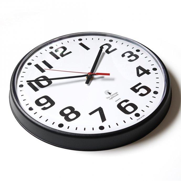 The Chicago Lighthouse / 12.75 Bold Number Wall Clock ウォールクロック ブラック／ホワイト アメリカ製 Made in USA |  | 03