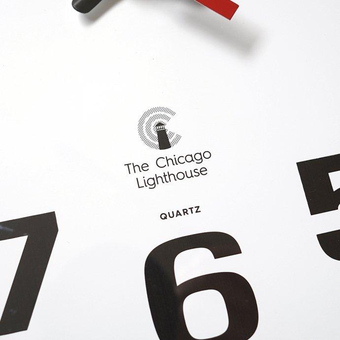 The Chicago Lighthouse / 12.75 Bold Number Wall Clock ウォールクロック ブラック／ホワイト アメリカ製 Made in USA |  | 05