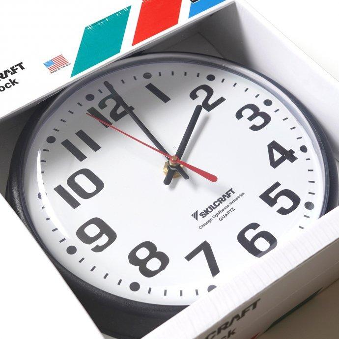 The Chicago Lighthouse / 9.25 Bold Number Wall Clock ウォールクロック ブラック／ホワイト アメリカ製 Made in USA |  | 02