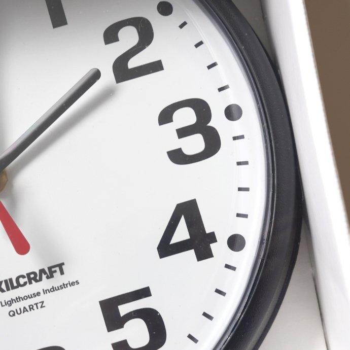 The Chicago Lighthouse / 9.25 Bold Number Wall Clock ウォールクロック ブラック／ホワイト アメリカ製 Made in USA |  | 06