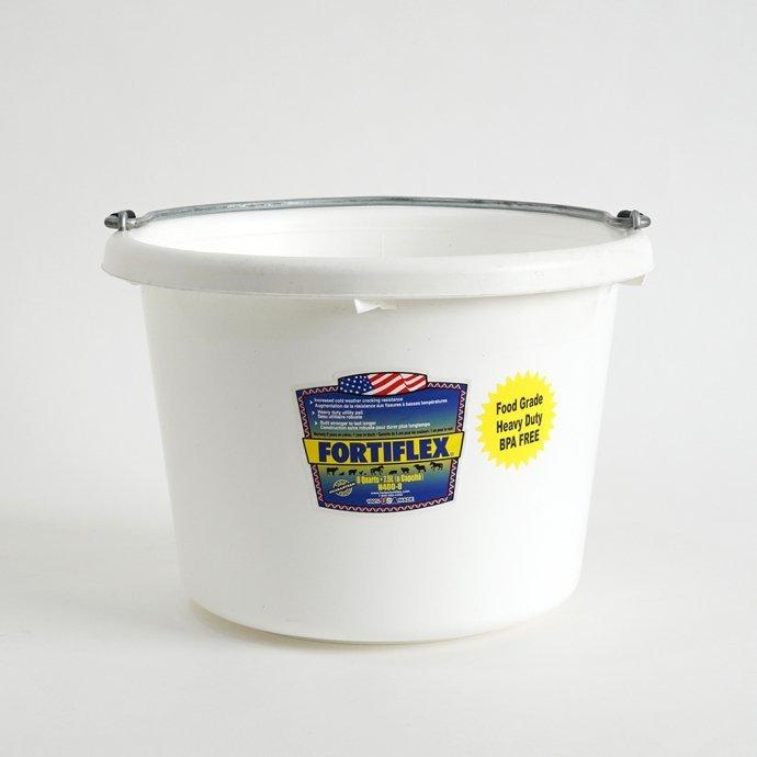 FORTIFLEX / Utility Bucket 8-Quart アメリカ製バケツ - White ホワイト | 