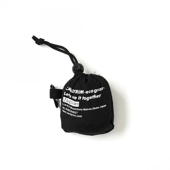 Candyrim / PACKABLE ECO BAG パッカブル エコバッグ ブラック ショッピングバッグ エコバッグ マルシェバッグ 折りたたみ コンビニ |  | 02