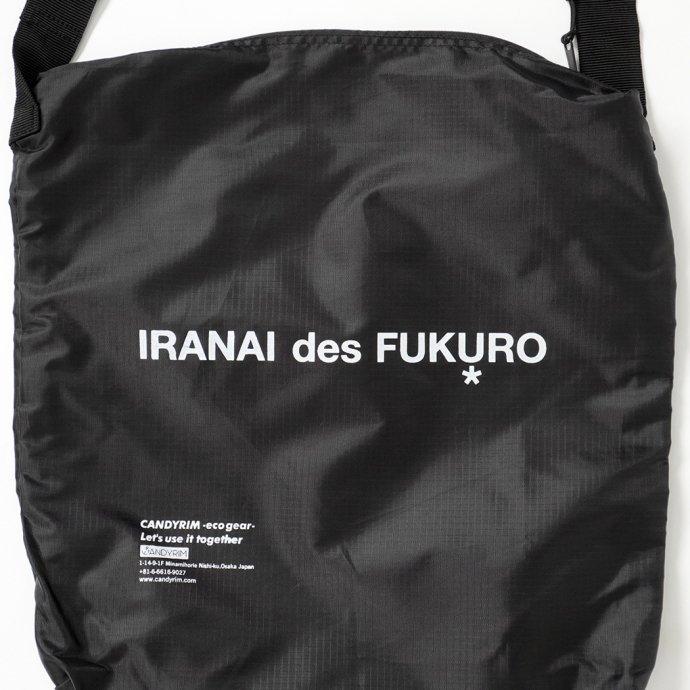 Candyrim / SQUARE SHOULDER BAG スクエア ショルダーバッグ ブラック ショッピングバッグ エコバッグ リップストップ素材 折りたたみ コンビニ |  | 01