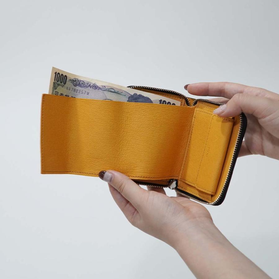 PIENI（ピエニ） / SZB-44-4018 / ROUND MINI WALLET  - ブラック×ナチュラル |  | 04