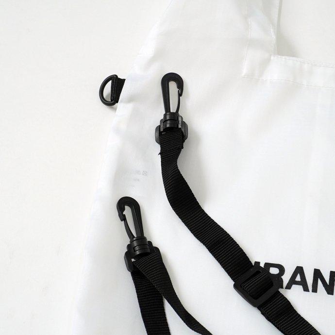 Candyrim / 2WAY MARCHE BAG 2ウェイ マルシェバッグ ホワイト ショッピングバッグ エコバッグ リップストップ素材 折りたたみ コンビニ | WHYTO | 04