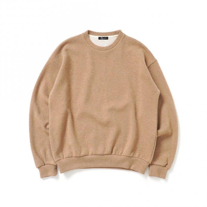 CRESPI / Lambswool/Cotton Crew Neck - Beige ラムズウールコットン クルーネックカットソー ベージュ | Crespi