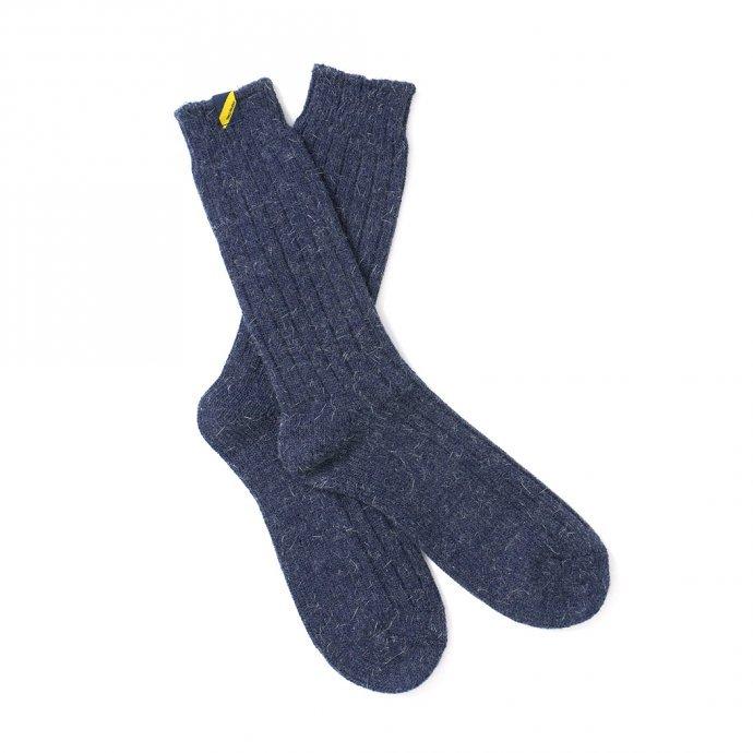 Trad Marks トラッドマークス / Old Rib Socks Angora アンゴラ混リブソックス - Indigo インディゴ あす楽 即日発送 即納 |  | 01