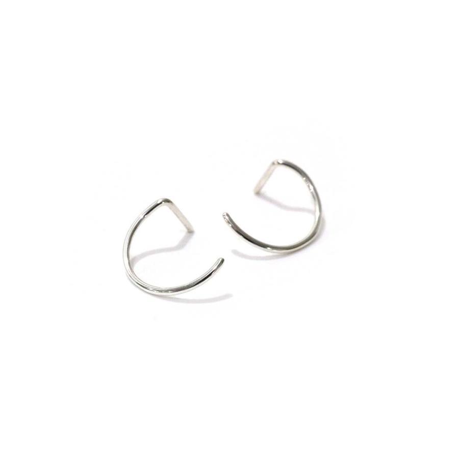 UNKNOWN. (アンノウン) / U354 " LINE/L/R " ピアス / シルバー (両耳タイプ) | UNKNOWN.