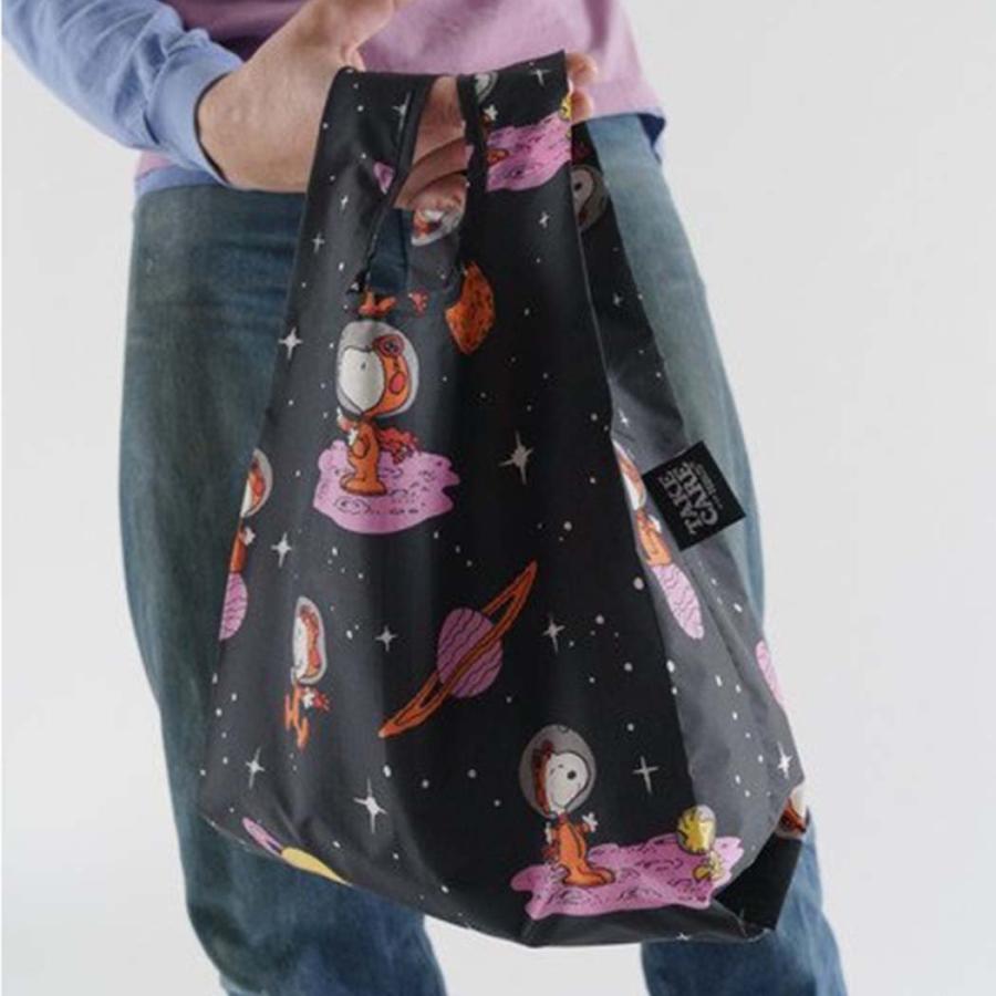 BAGGU（バグゥ） / BABY エコバッグ - TAKE CARE WITH PEANUTS  SPACE SNOOPY  スヌーピー ショッピングバッグ マルシェバッグ コンビニバグー 正規品 | SNOOPY | 03