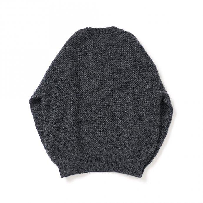 crepuscule クレプスキュール 2103-007 Mohair lowgage P/O - C.Gray モヘア ローゲージ プルオーバー チャコールグレー | crepuscule | 01