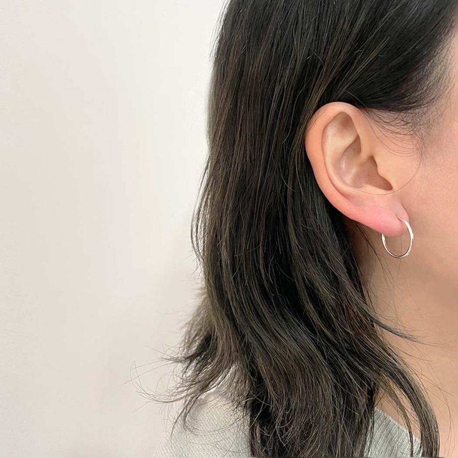 sinc (シンク) / silver925 フープ ピアス シルバー キャッチの要らない ピアス M 外径18mm (片耳タイプ) SF341 レディース メンズ アクセサリー ジュエリー … |  | 06