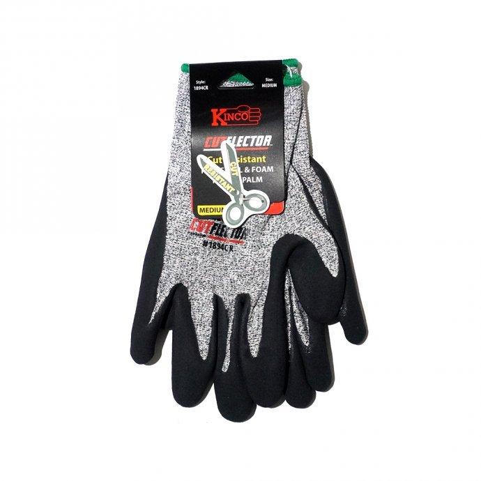 Kinco / 1894CR Cutflector - Knit Shell & Sandy Form Nitrile Palm キンコグローブ 高耐切創性ニトリル背抜き手袋 | 