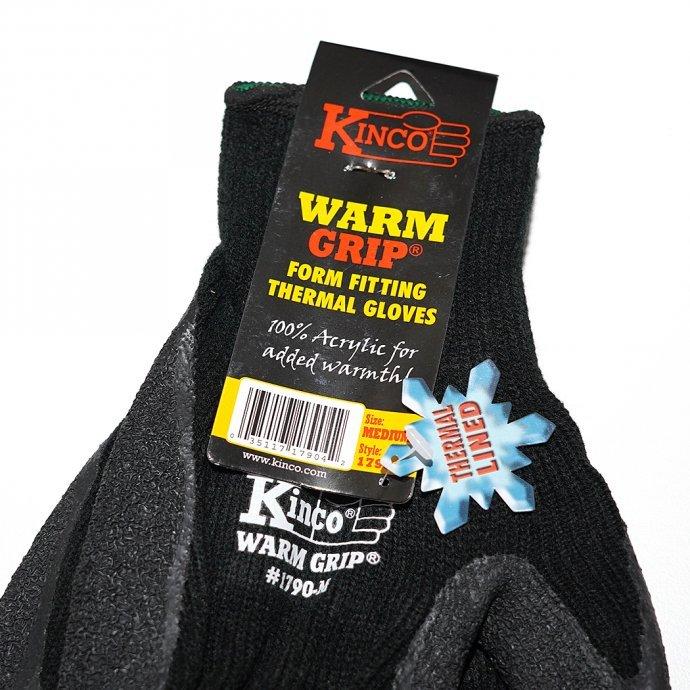 Kinco / 1790 Warm Grip - Thermal Knit Shell & Latex Palm キンコグローブ サーマルニット ウインターワークグローブ 背抜き手袋 |  | 02