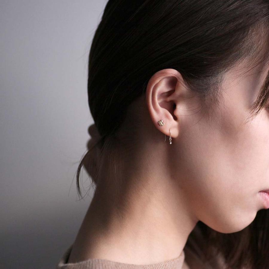 hirondelle et pepin（イロンデールエペパン）/ k18 hp-22ss-661 エトワール ダイヤ フックピアス（片耳タイプ） | hirondelle | 04