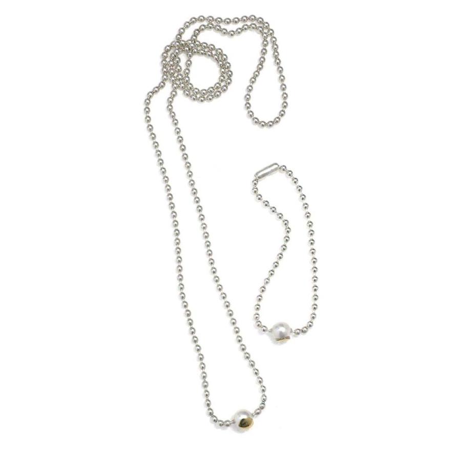 【廃番商品】hirondelle et pepin（イロンデールエペパン）/ silver k18 sn-22ss-26 エトワール・ブリヨント パール ネックレス | hirondelle | 04