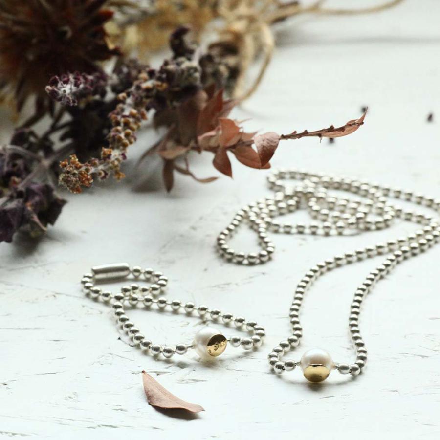 【廃番商品】hirondelle et pepin（イロンデールエペパン）/ silver k18 sn-22ss-26 エトワール・ブリヨント パール ネックレス | hirondelle | 06