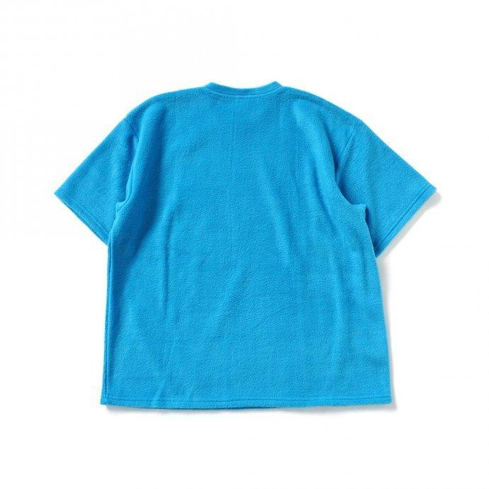 SMOKE T ONE / POLAR FLEECE TEE フリース半袖Tシャツ - Sky Blue |  | 01