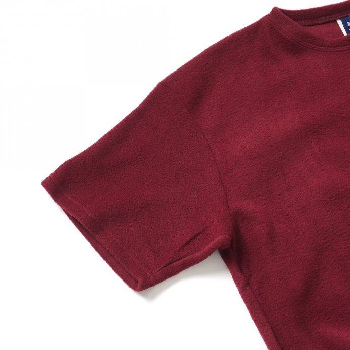 SMOKE T ONE / POLAR FLEECE TEE フリース半袖Tシャツ - Burgundy |  | 03