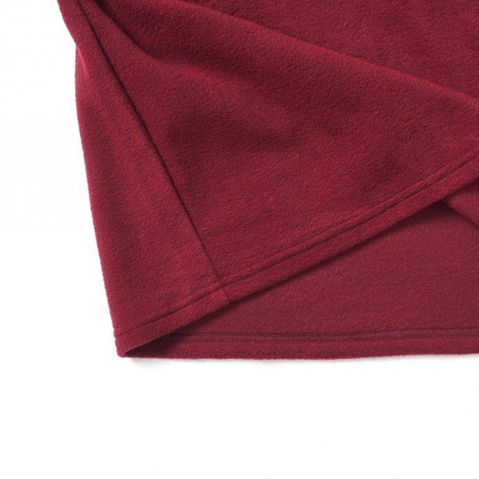SMOKE T ONE / POLAR FLEECE TEE フリース半袖Tシャツ - Burgundy |  | 04