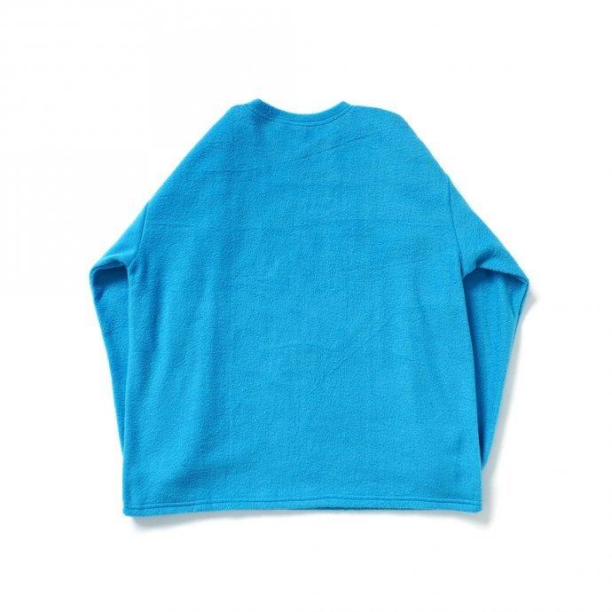 SMOKE T ONE / POLAR FLEECE L/S フリース長袖Tシャツ - Sky Blue |  | 01