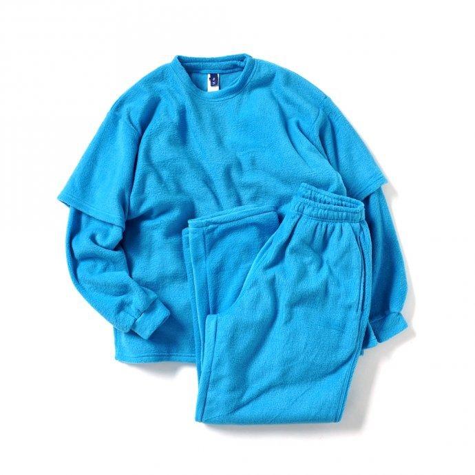SMOKE T ONE / POLAR FLEECE L/S フリース長袖Tシャツ - Sky Blue |  | 05
