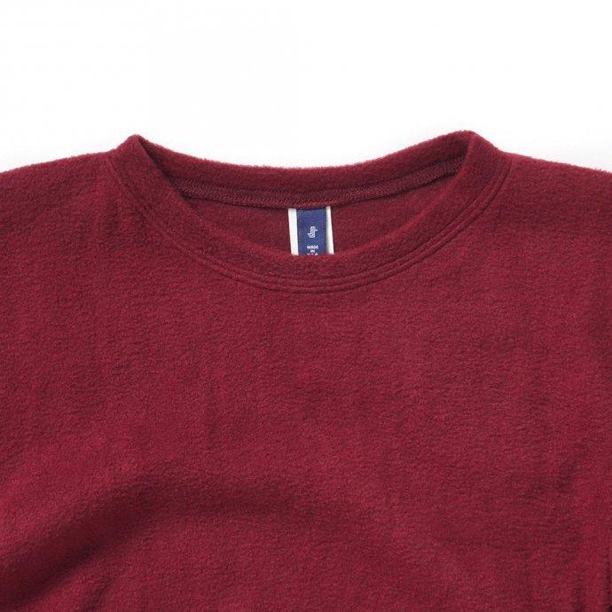 SMOKE T ONE / POLAR FLEECE L/S フリース長袖Tシャツ - Burgundy |  | 02
