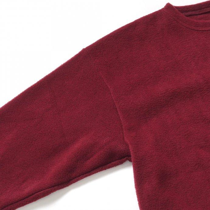 SMOKE T ONE / POLAR FLEECE L/S フリース長袖Tシャツ - Burgundy |  | 03