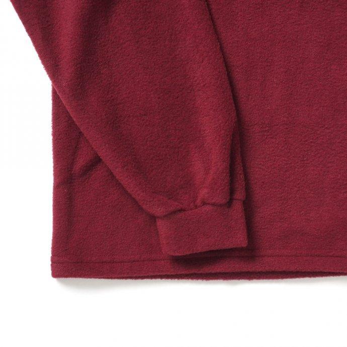 SMOKE T ONE / POLAR FLEECE L/S フリース長袖Tシャツ - Burgundy |  | 04