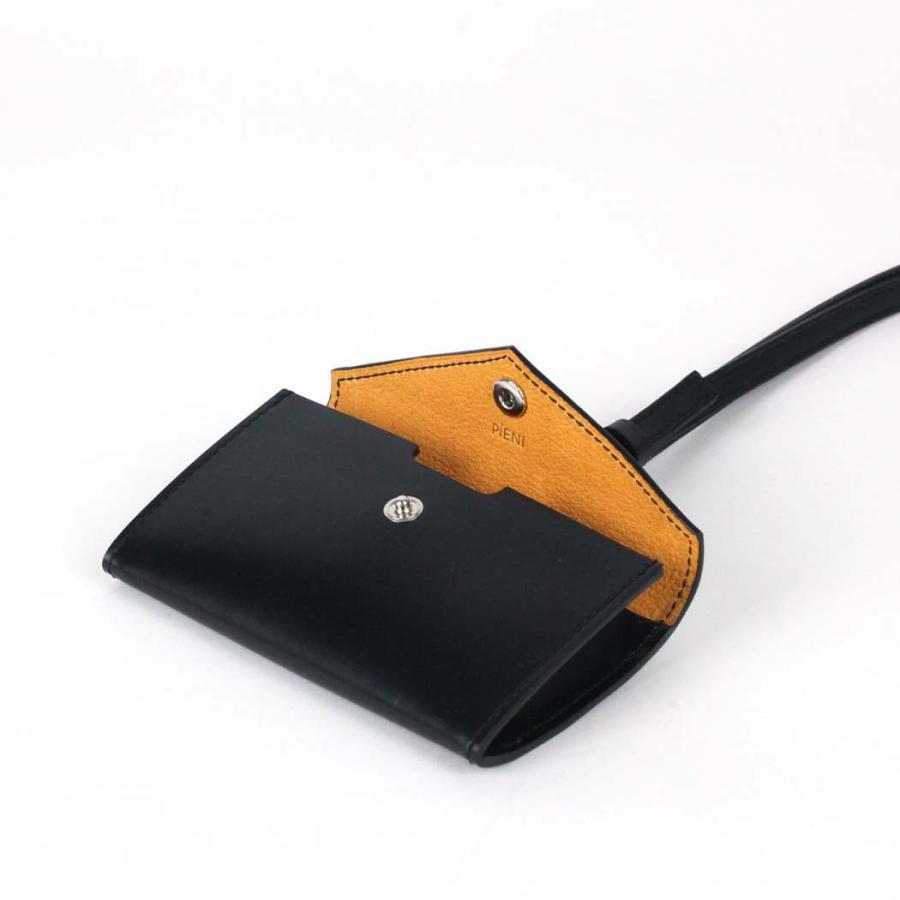 PIENI (ピエニ) CARDY カードケース MUSTA (ブラック×ナチュラル) SZB-35-4023 レディース メンズ ユニセックス お財布 ショルダー マルチケース ミニ財布… | PIENI | 04