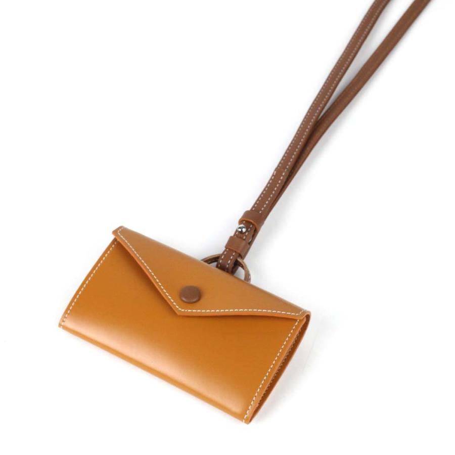 PIENI (ピエニ) CARDY カードケース KARAMELLI (キャラメル×ブラウン) SZB-35-4023 レディース メンズ ユニセックス お財布 ショルダー マルチケース ミニ財… | PIENI