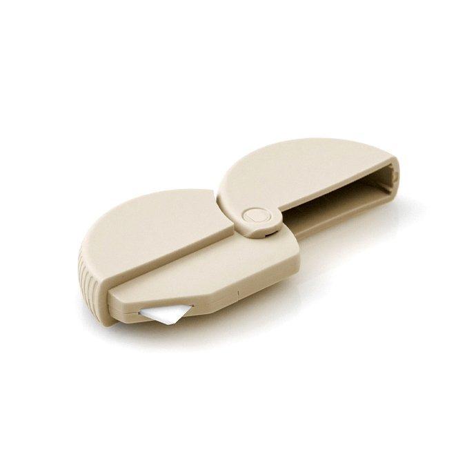 MIDORI  ダンボールカッター ベージュ ミドリ デザインフィル 段ボール 開封用 ミニ カッター  カッターナイフ 文房具 玄関 ドア 磁石 くっつく強力マグネット… | MIDORI（文具） | 02