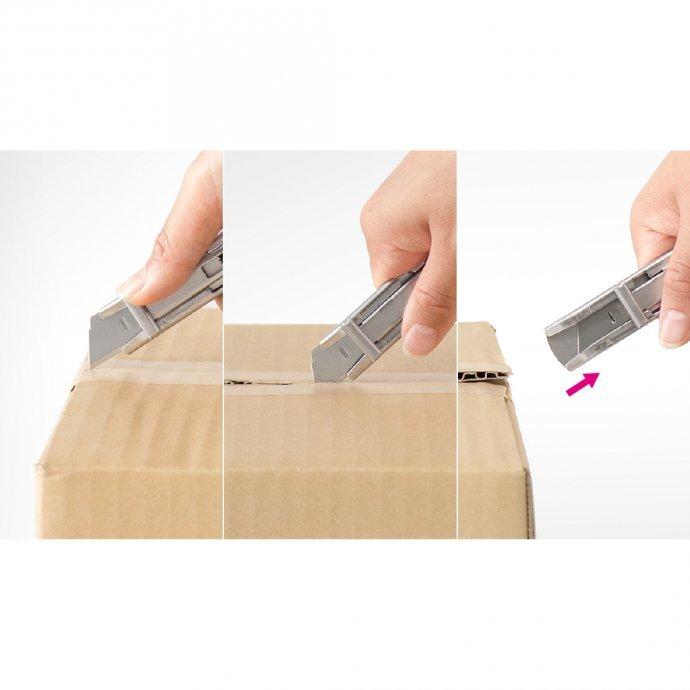 OLFA / オールメタル セーフティカッター 洗浄可能 NSF規格認証取得 カッター ナイフ ステンレス製 文房具 左右両用 替刃式 安全 衛生的    プチギフト プレゼ… | OLFA | 03