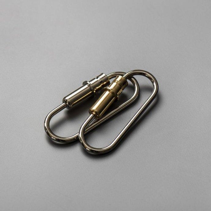 CANDY DESIGN & WORKS (キャンディーデザインワークス) / Bullet Carabiner CHW-13 カラビナキーリング - Nickel-Plated × Polished Brass キーホルダー … | CANDY DESIGN&WORKS | 04
