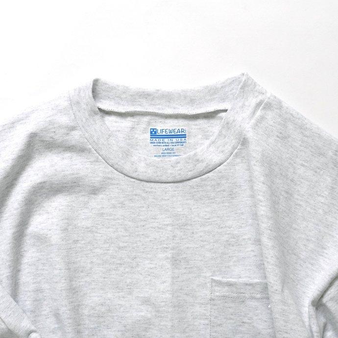 LIFEWEAR Inc. / Heavy Weight Short Sleeve Pocket T-Shirts - Ash ライフウェア ヘビーウエイトポケットTシャツ アッシュ アメリカ製 Made in USA | MADE IN USA | 02